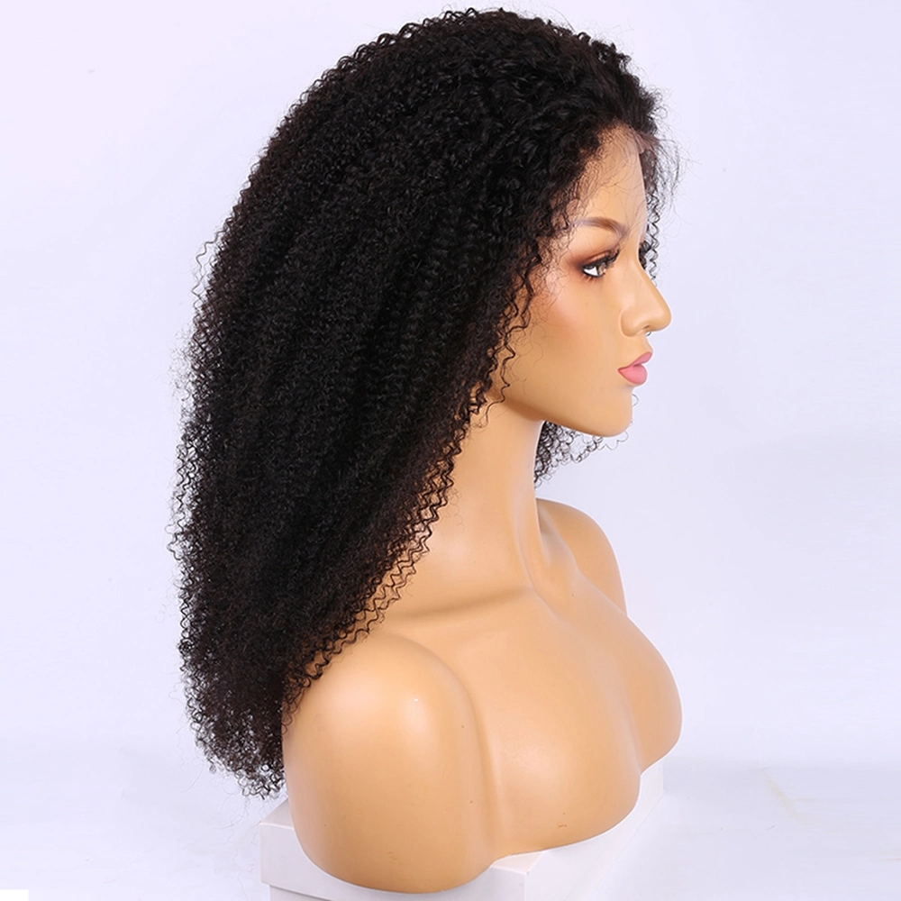 Kbeth Afro Curly Wigs Lace Front Bob Curly Wigs Natural Hairline 180% Density Lace Frontal Remy Human Hair Wigs for Black Women