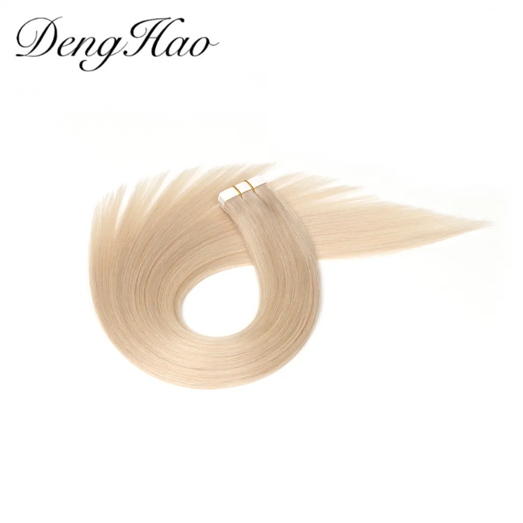 Seamless Tape in Adhesive Skin PU Weft 100% Unprocessed Human Hair Tape Hair Extension