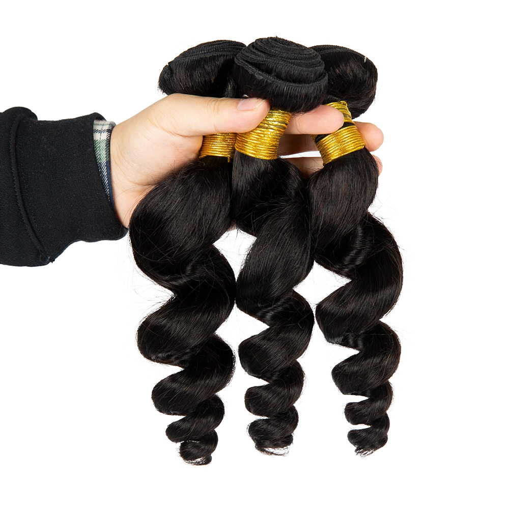 High Quality Loose Wave Style Natural Raw Virgin Human Hair Weft